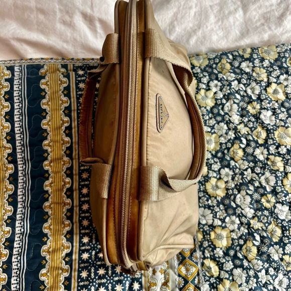 Prada | Tessuto Army Tan Sport Tote Bag Purse with Authentication Card & Key - Picture 9 of 16